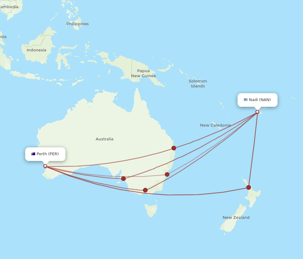 PER-NAN flight routes