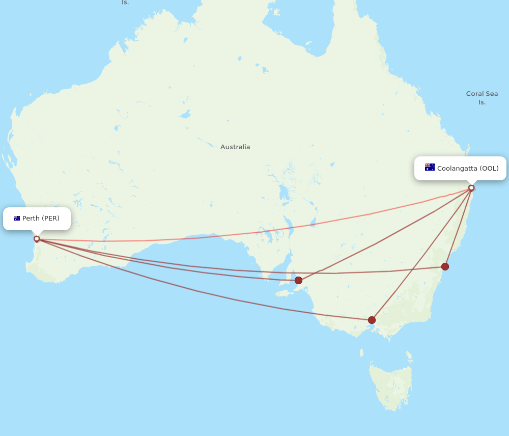 PER-OOL flight routes