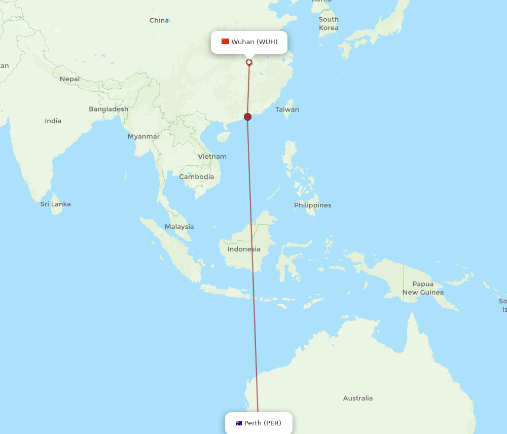 PER-WUH flight routes