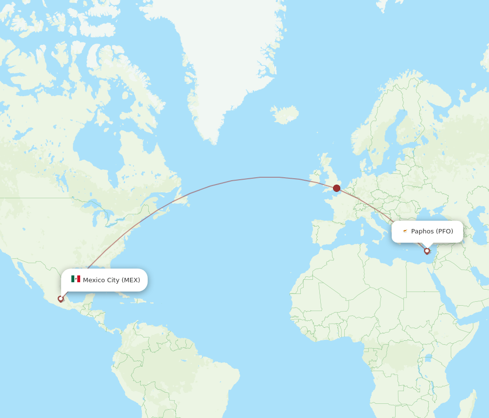 PFO-MEX flight routes