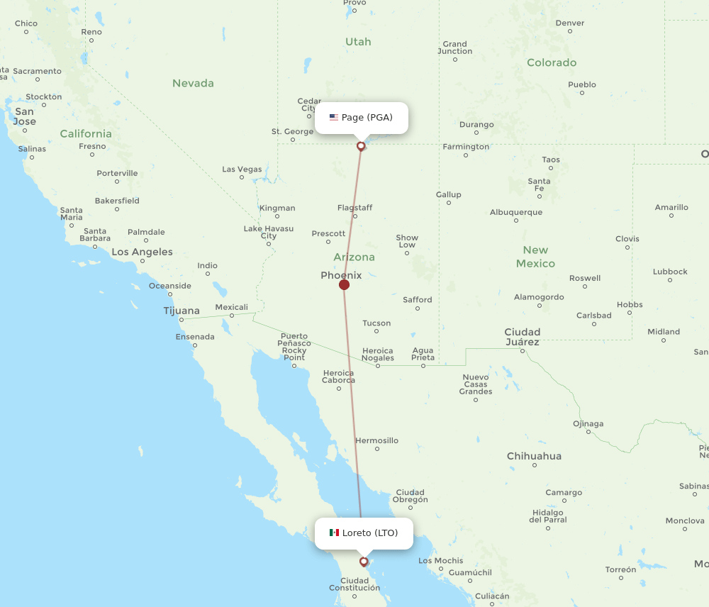PGA-LTO flight routes