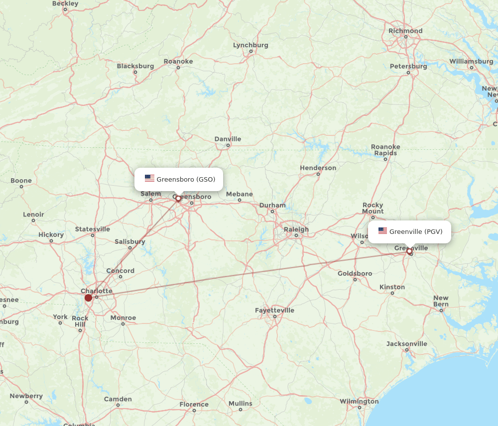 PGV-GSO flight routes