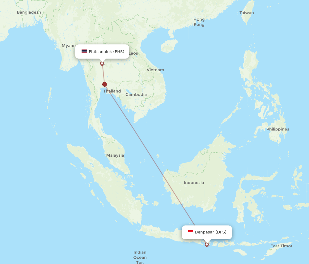PHS-DPS flight routes