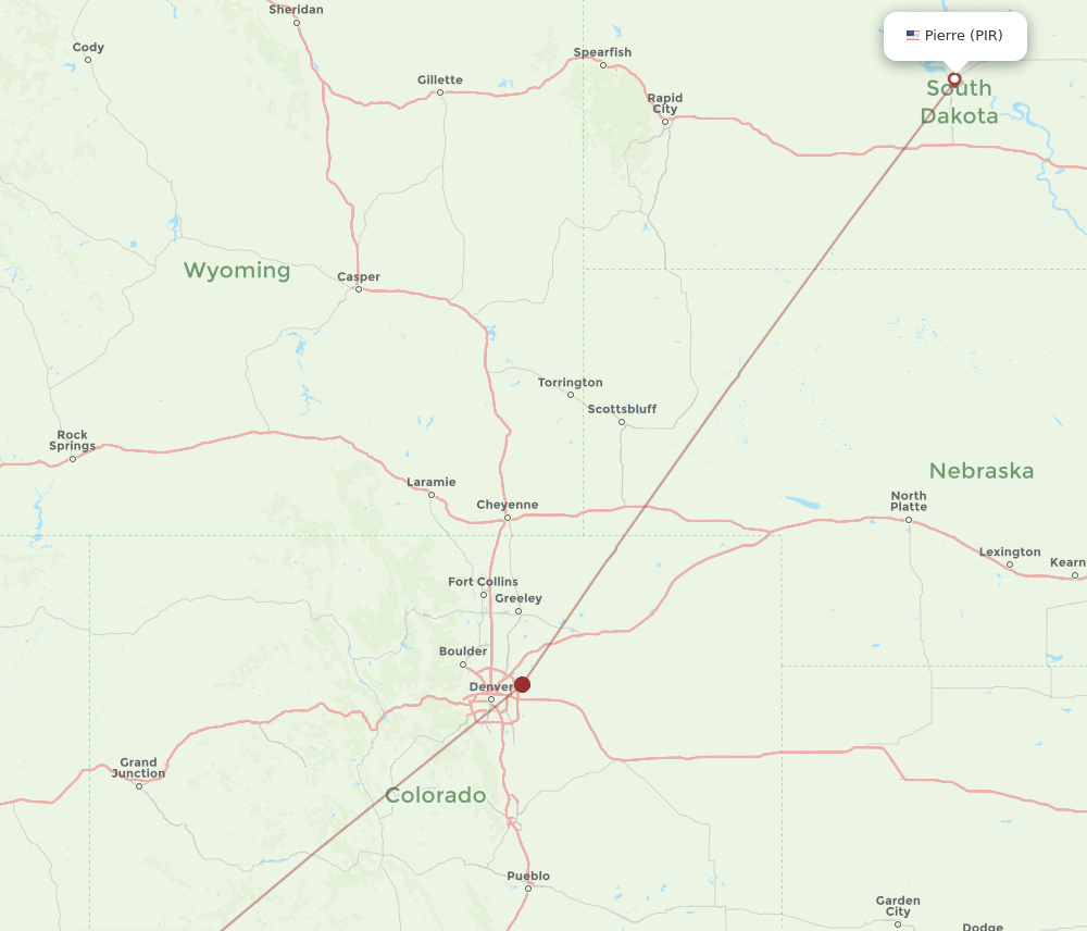 PIR to CEZ flights and routes map