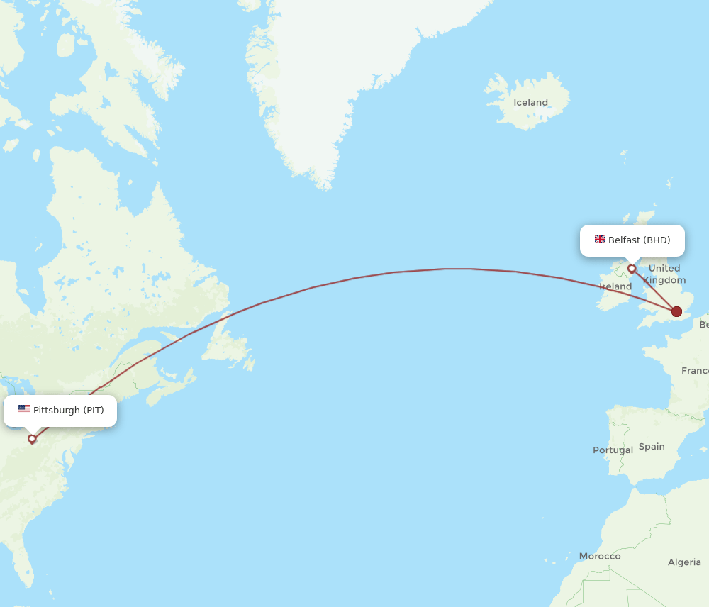 PIT-BHD flight routes