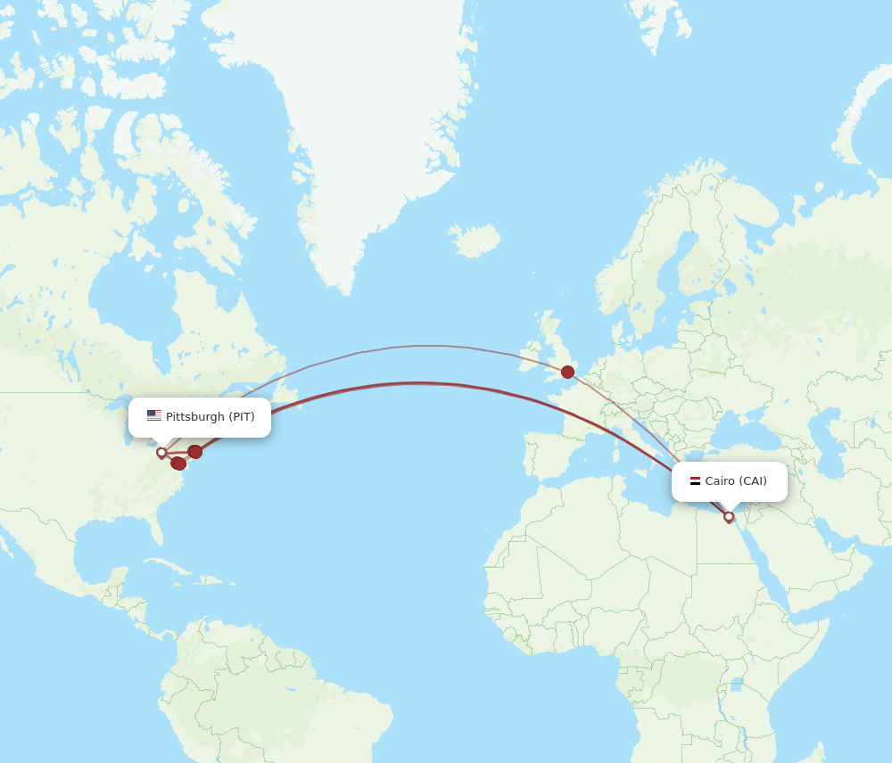 PIT-CAI flight routes