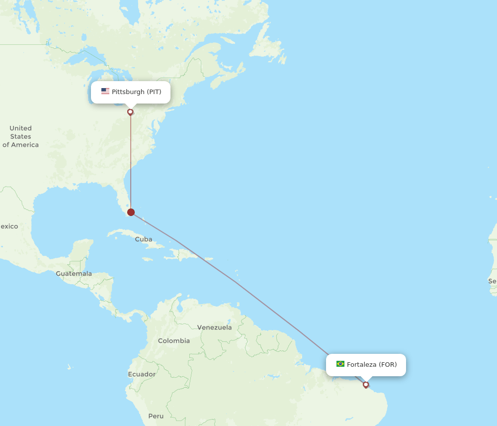 PIT-FOR flight routes