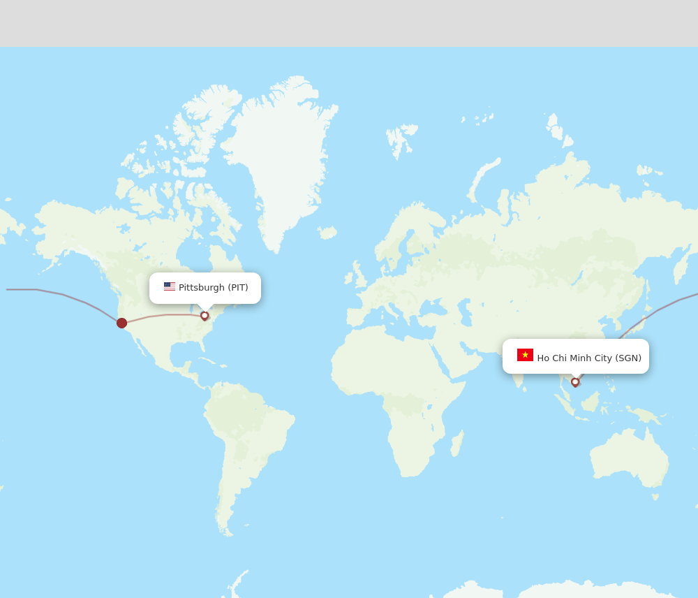 PIT-SGN flight routes