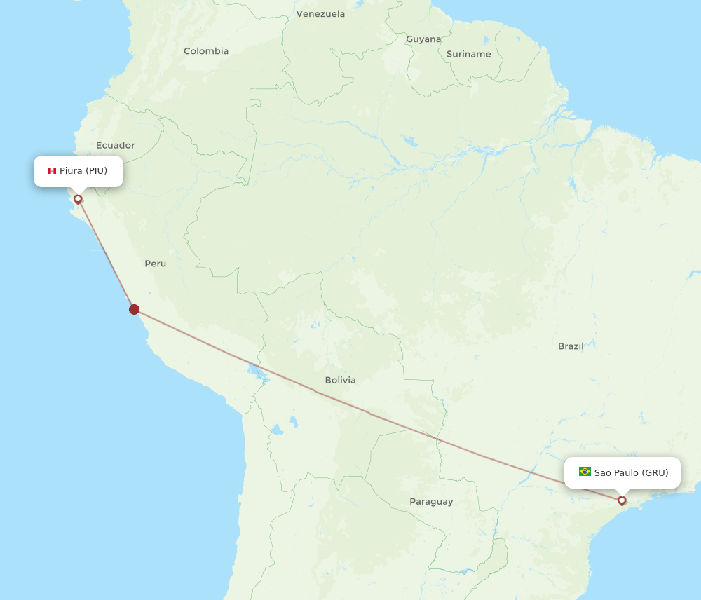PIU-GRU flight routes