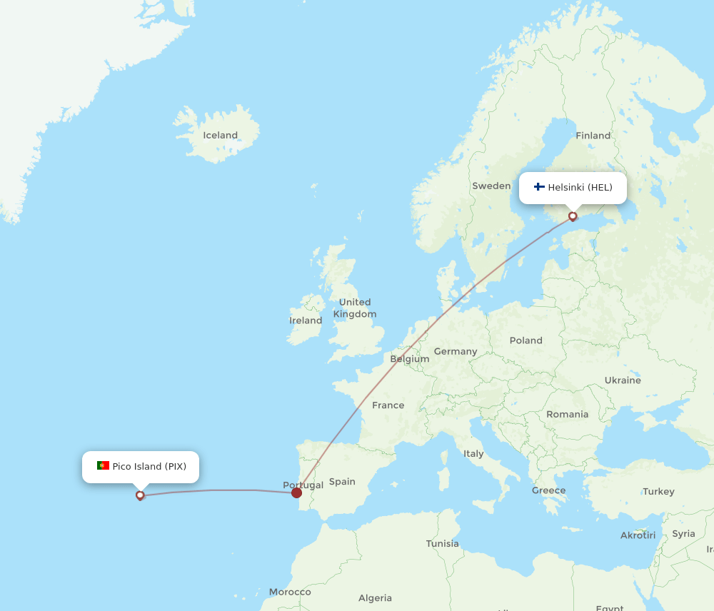 PIX-HEL flight routes