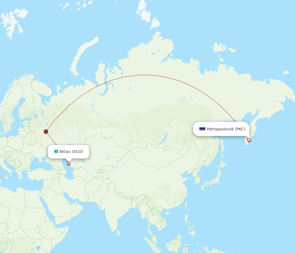 PKC-SCO flight routes