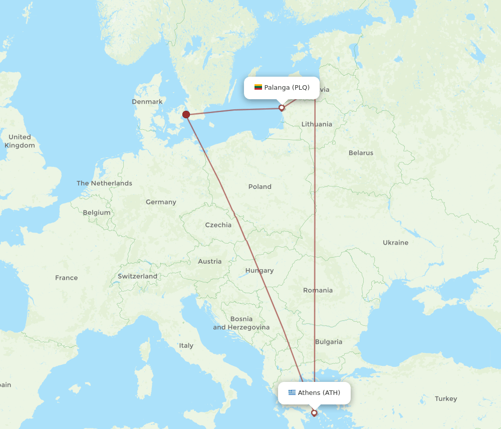 PLQ-ATH flight routes
