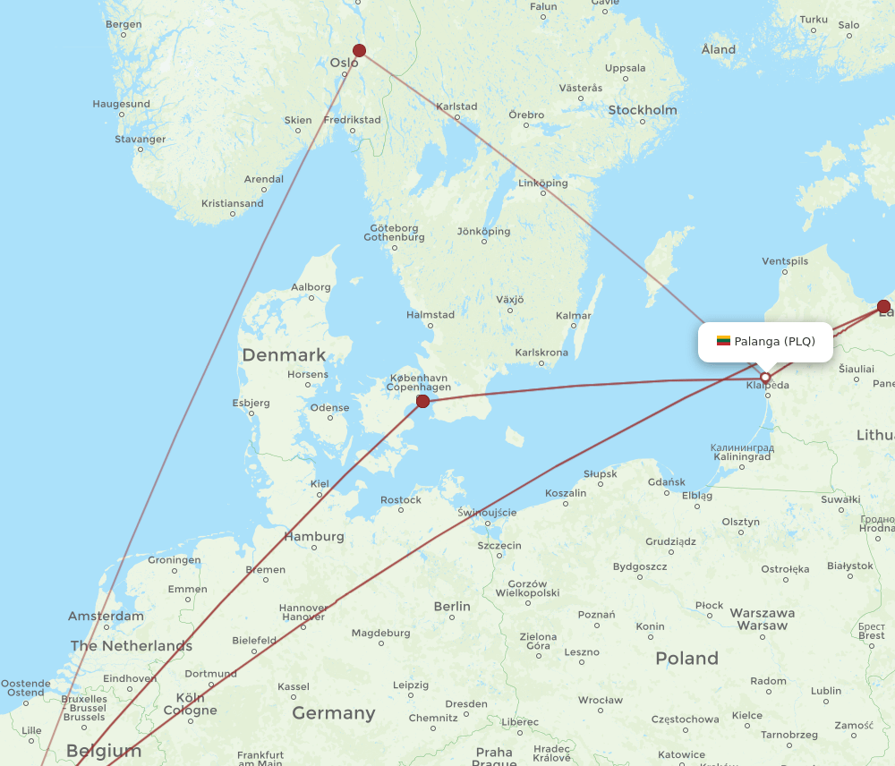 PLQ-CDG flight routes