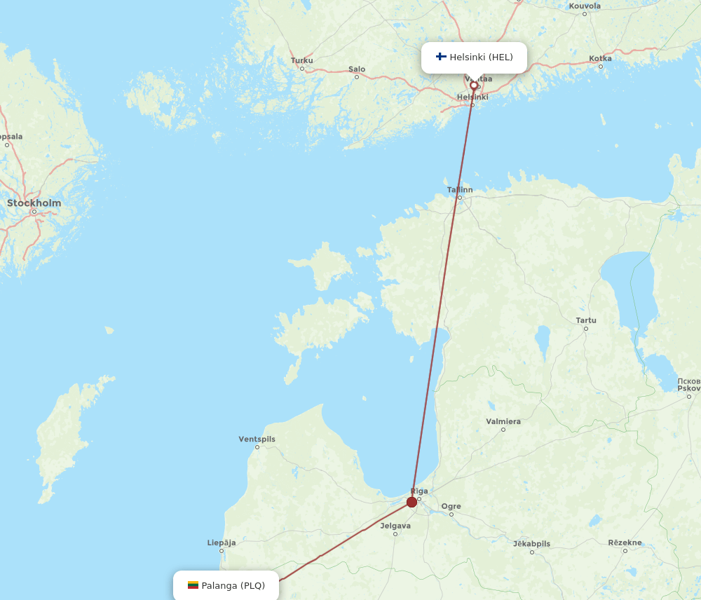 PLQ-HEL flight routes