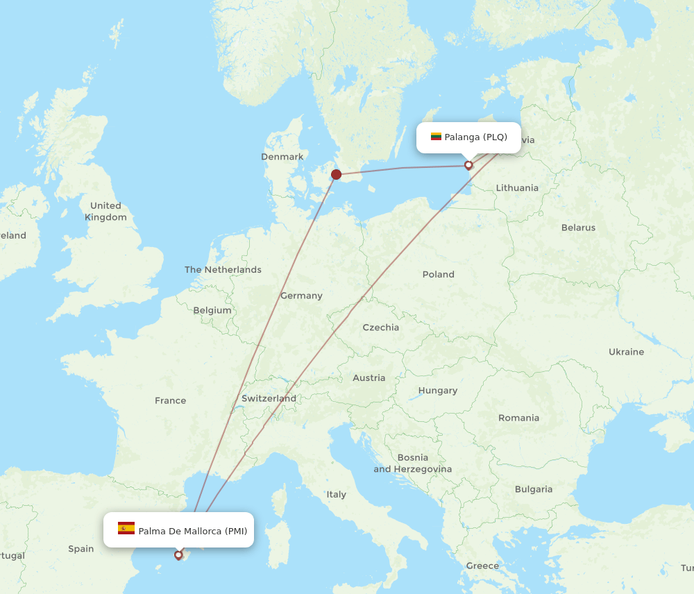 PLQ-PMI flight routes