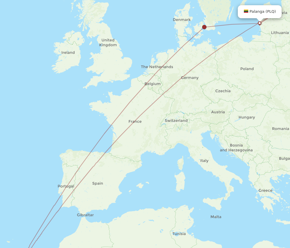 PLQ-TFS flight routes