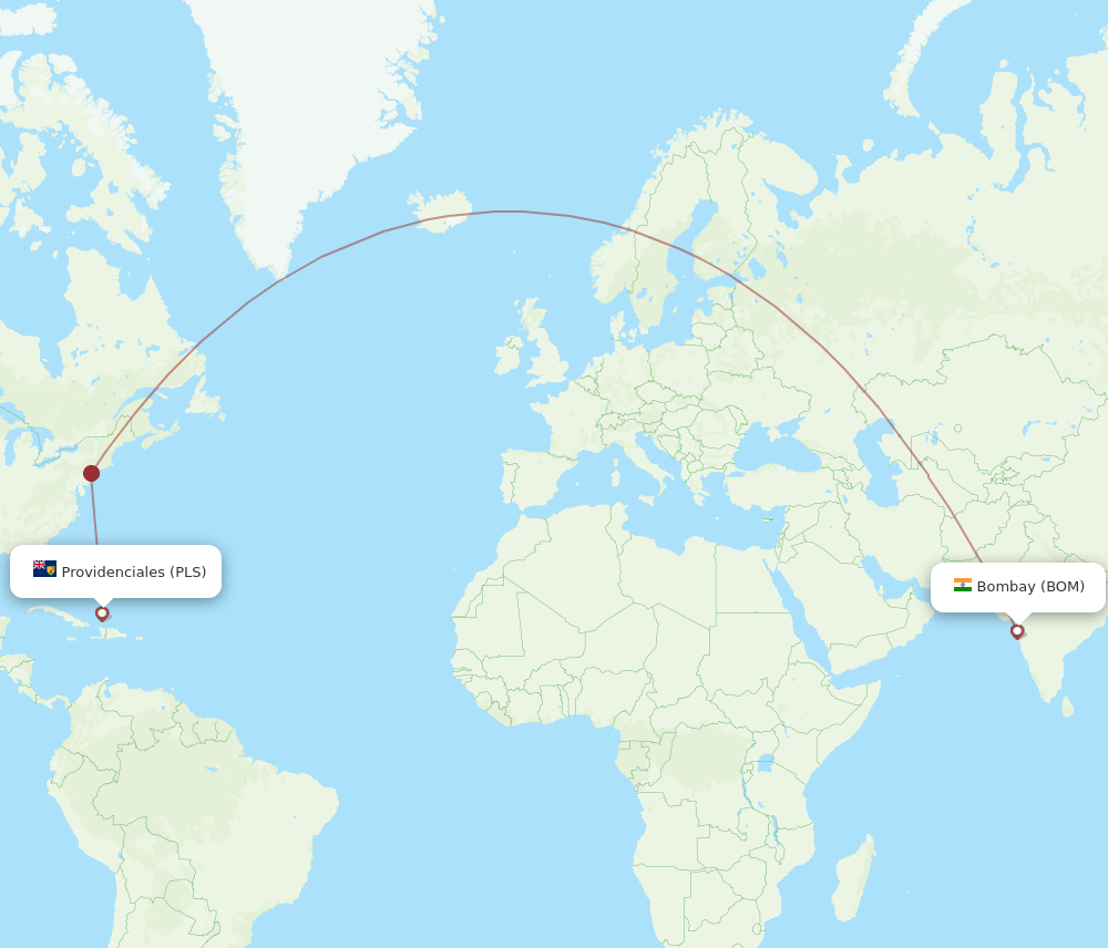 PLS-BOM flight routes