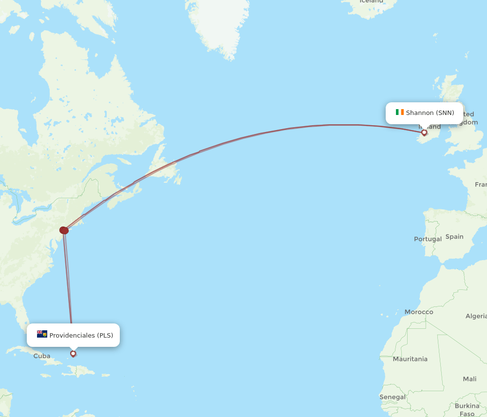 PLS-SNN flight routes