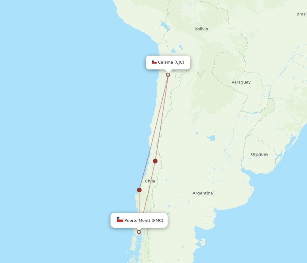 PMC-CJC flight routes