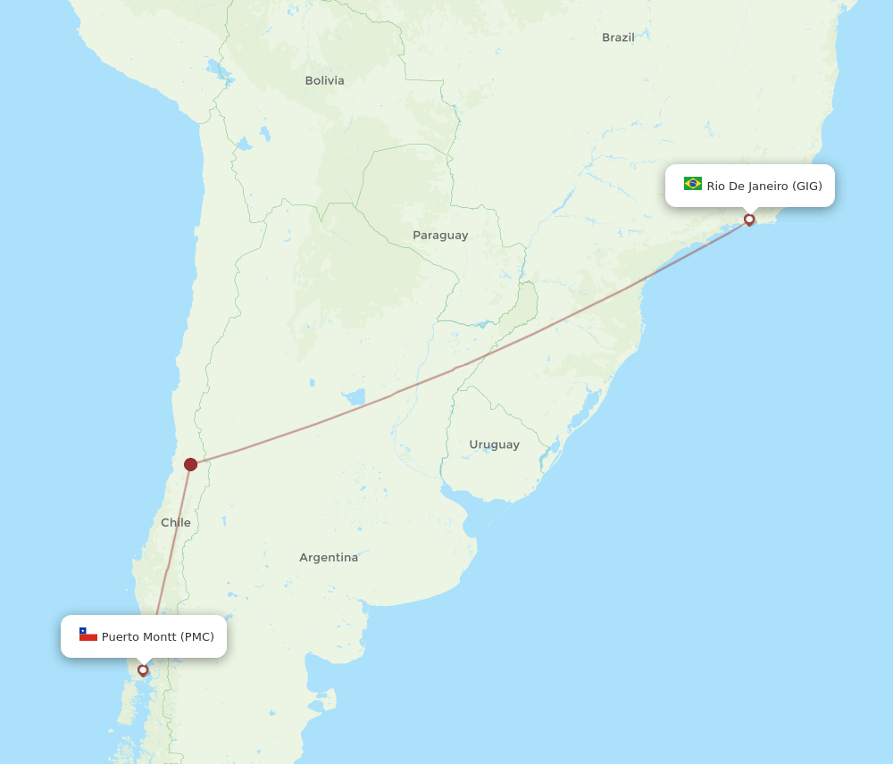 PMC-GIG flight routes