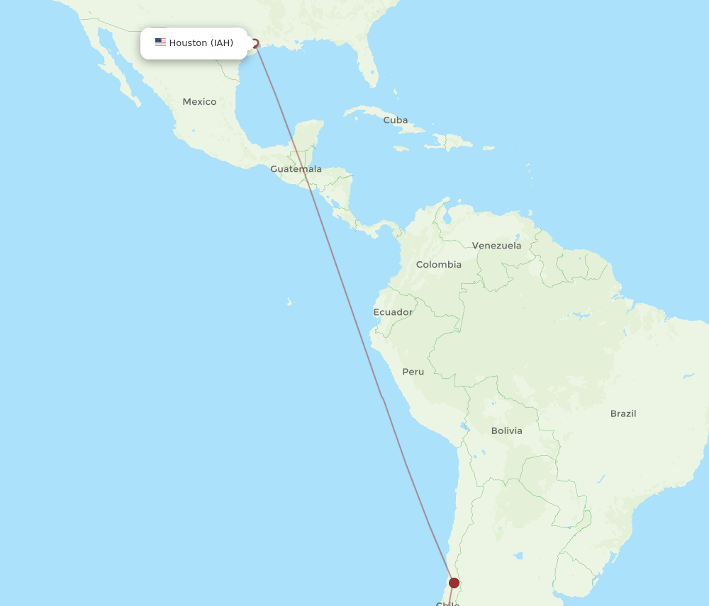 PMC-IAH flight routes