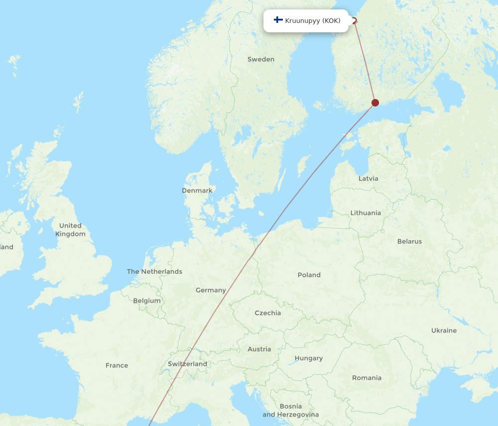 PMI-KOK flight routes