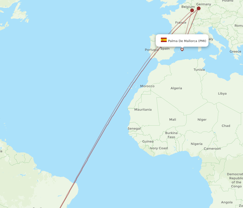 PMI-VCP flight routes
