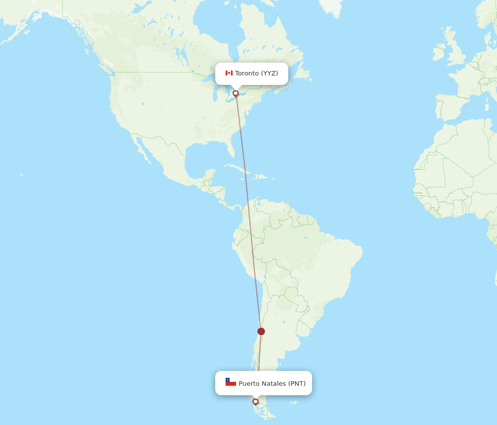 PNT-YYZ flight routes