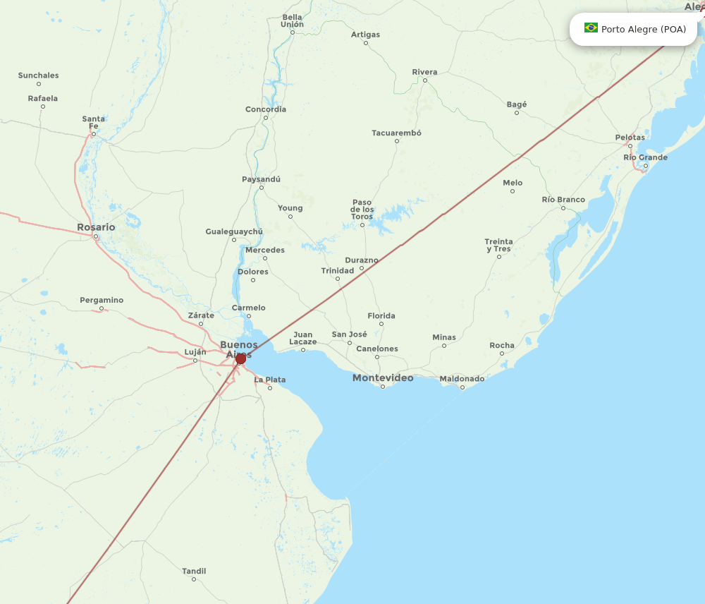 POA-BHI flight routes