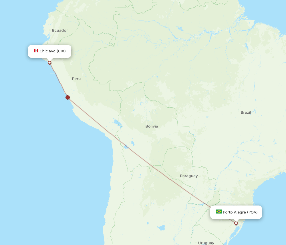 POA-CIX flight routes