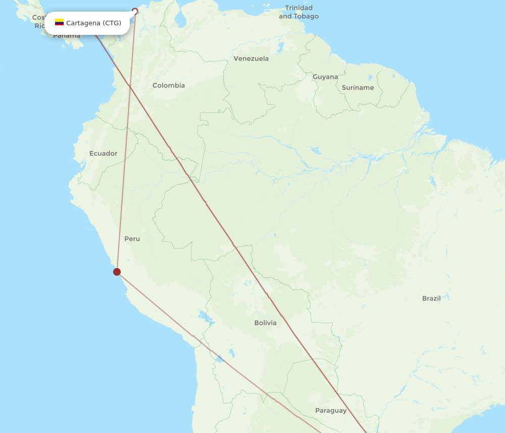 POA-CTG flight routes