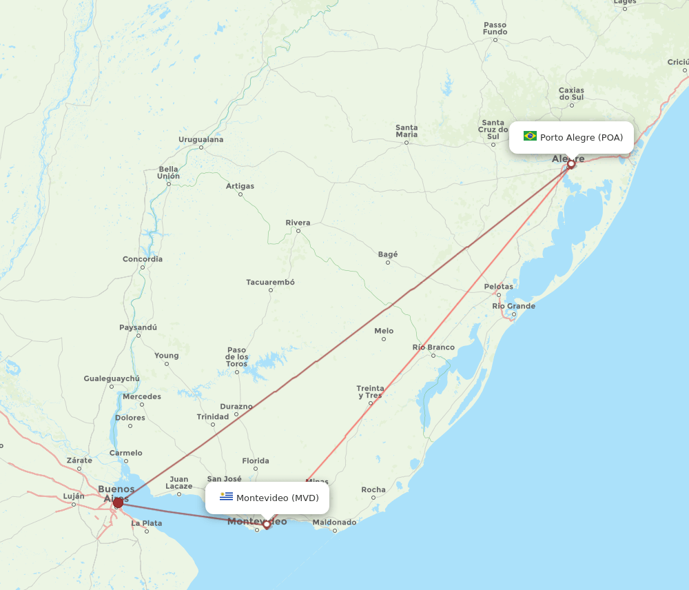 POA-MVD flight routes