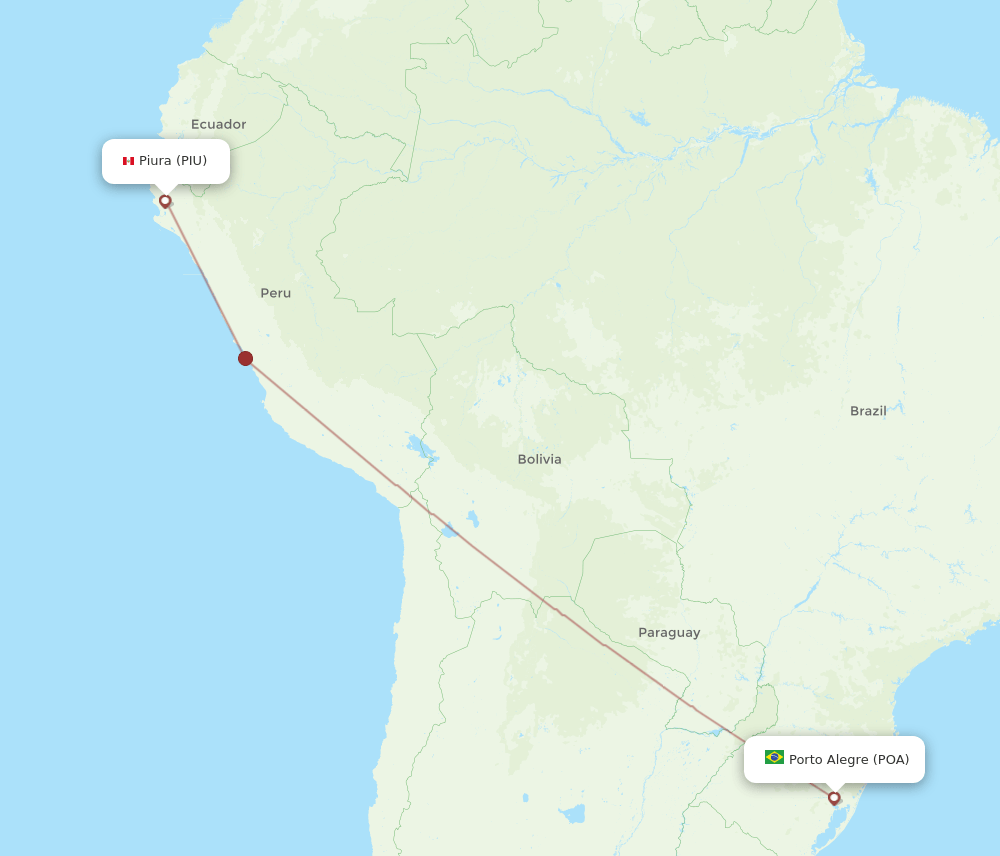 POA-PIU flight routes