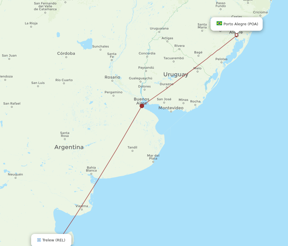 POA-REL flight routes