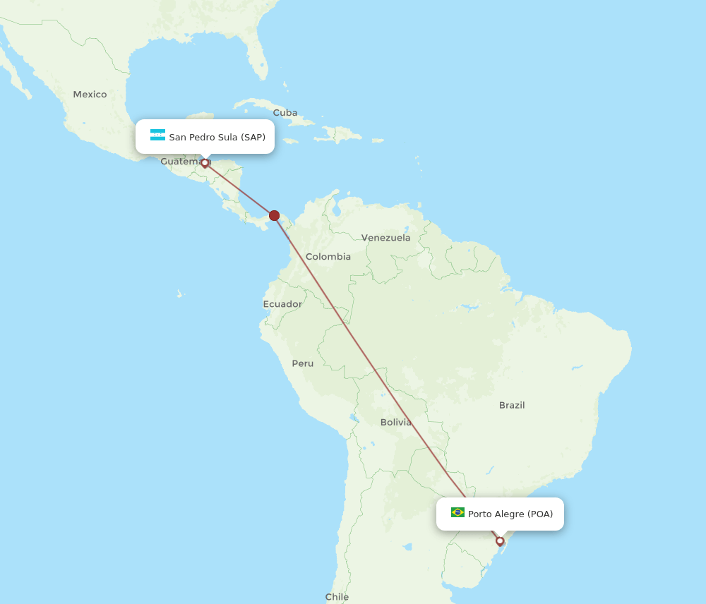 POA-SAP flight routes