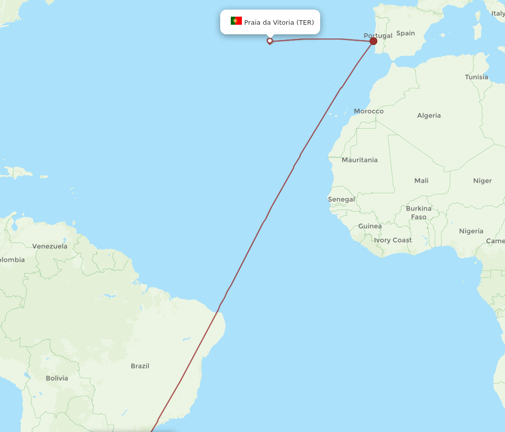 POA-TER flight routes