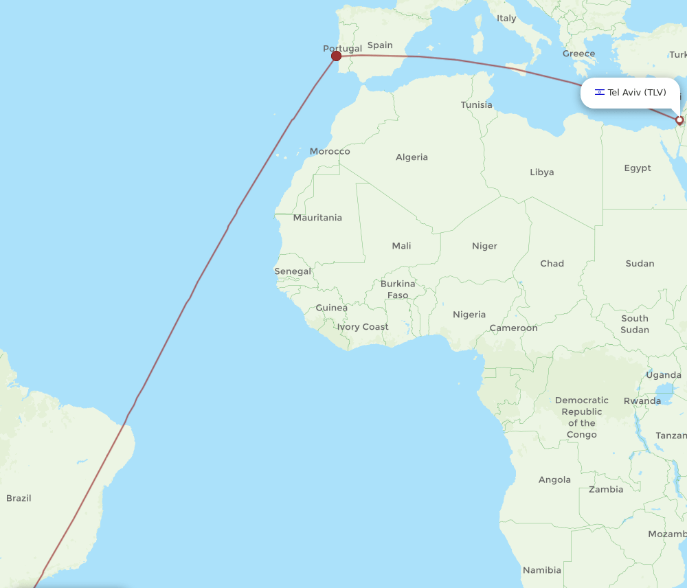 POA-TLV flight routes