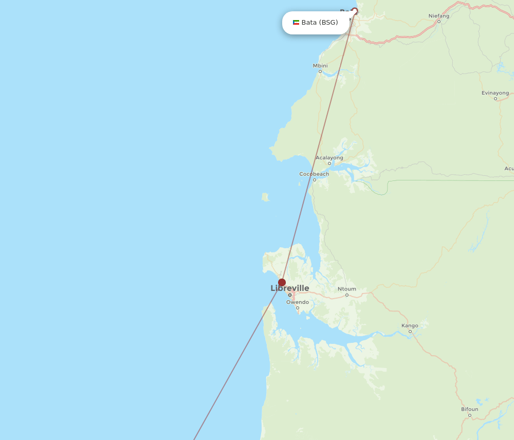 POG-BSG flight routes