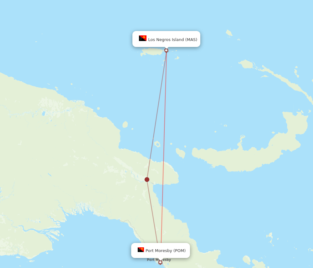 POM-MAS flight routes