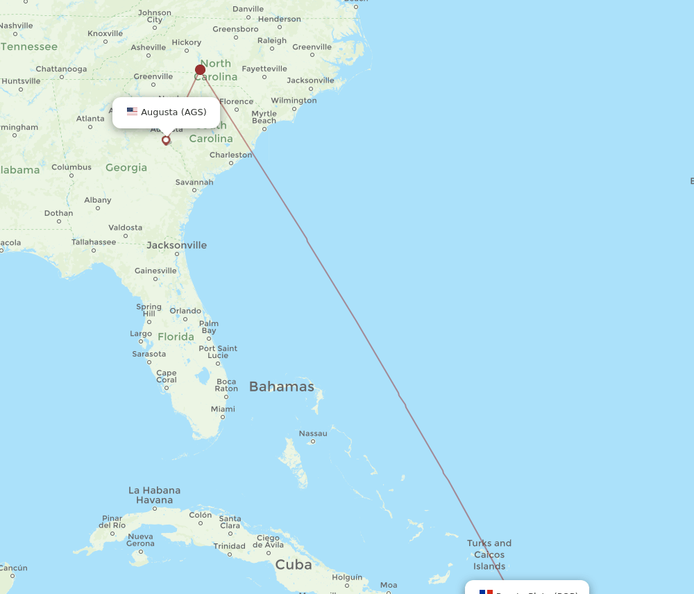 POP-AGS flight routes