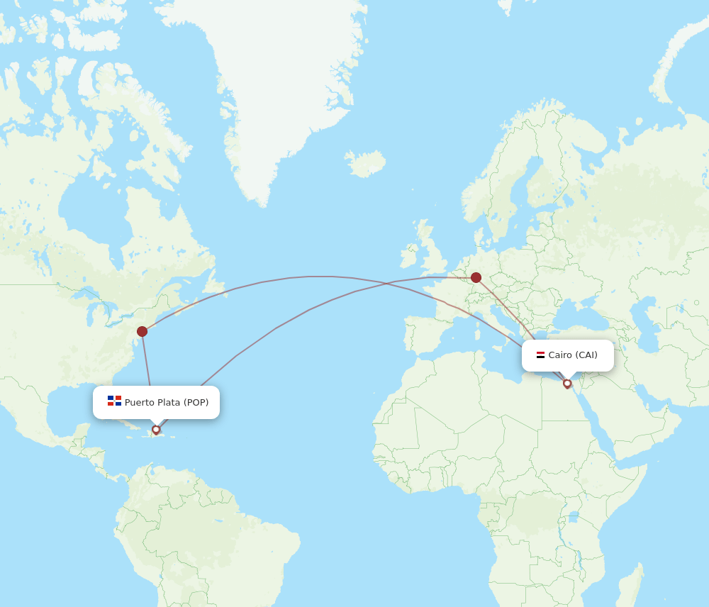 POP-CAI flight routes