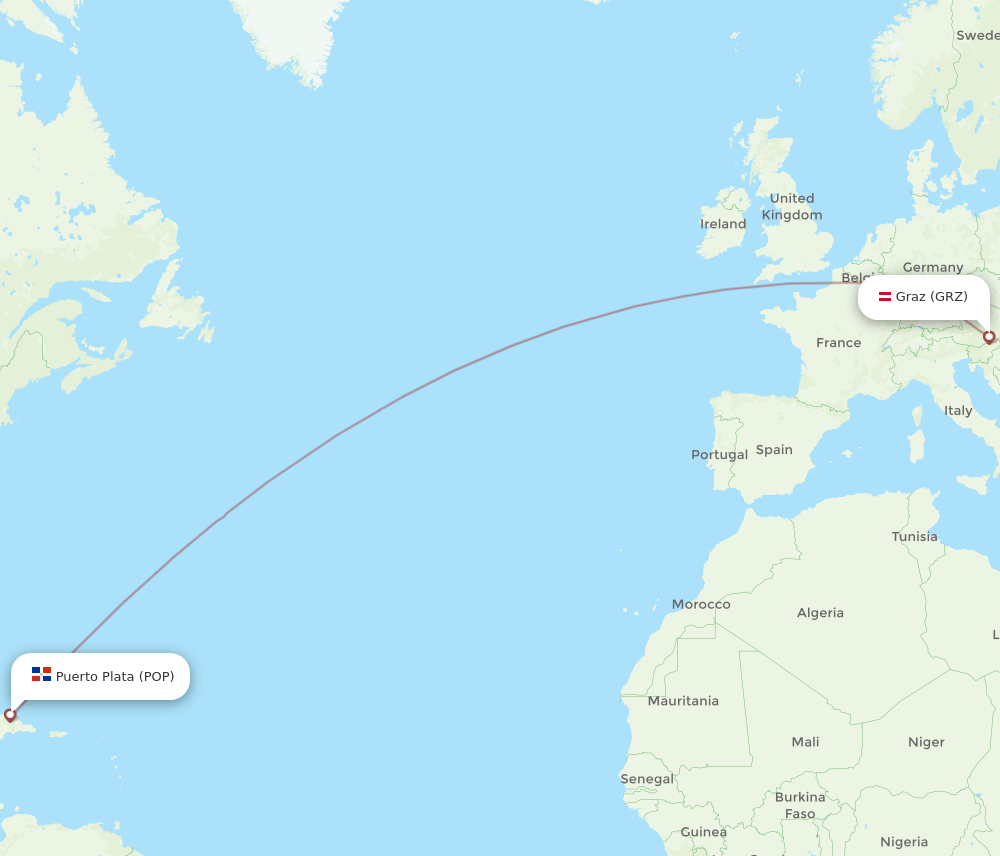 POP-GRZ flight routes