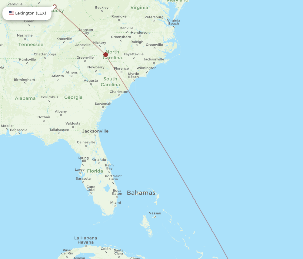 POP-LEX flight routes