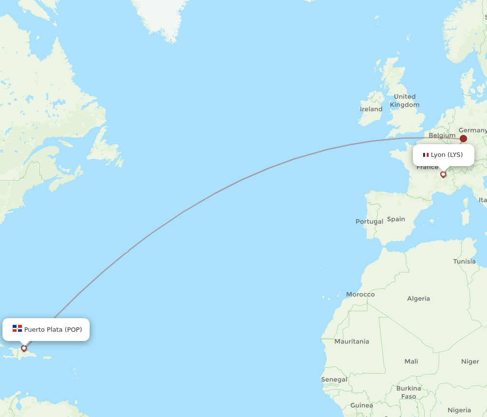POP-LYS flight routes
