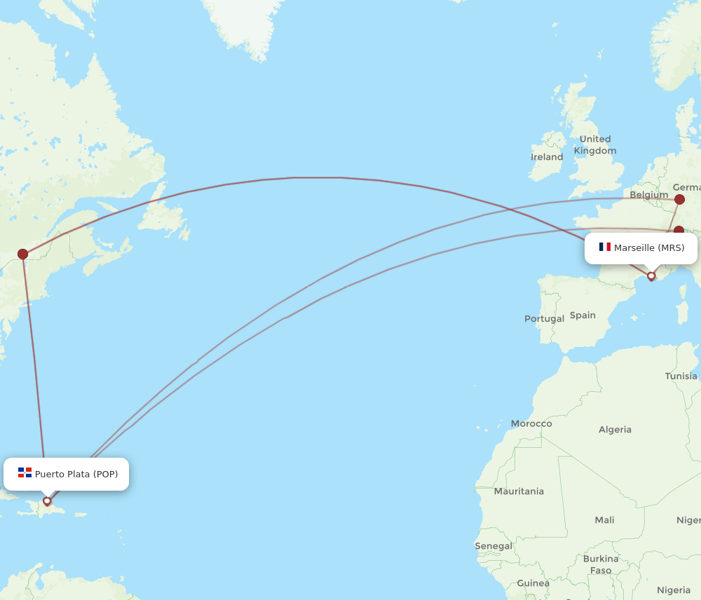 POP-MRS flight routes