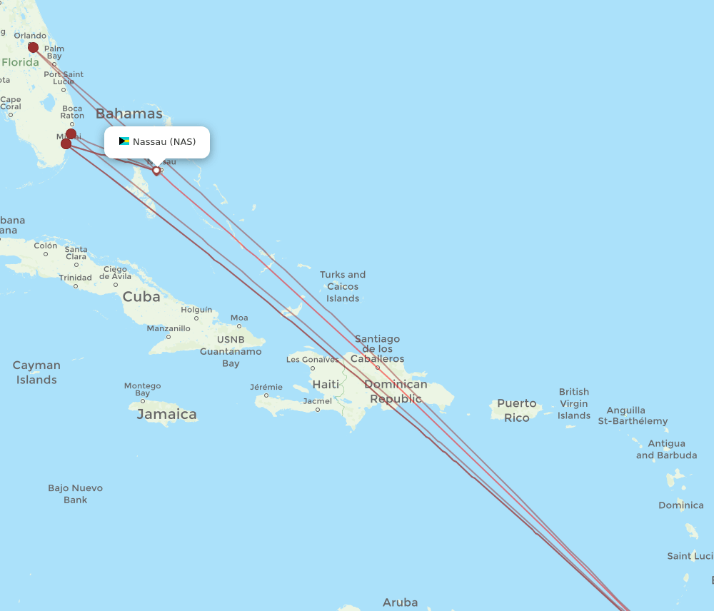 POS-NAS flight routes