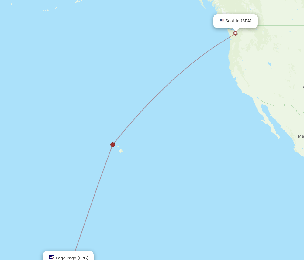 PPG-SEA flight routes
