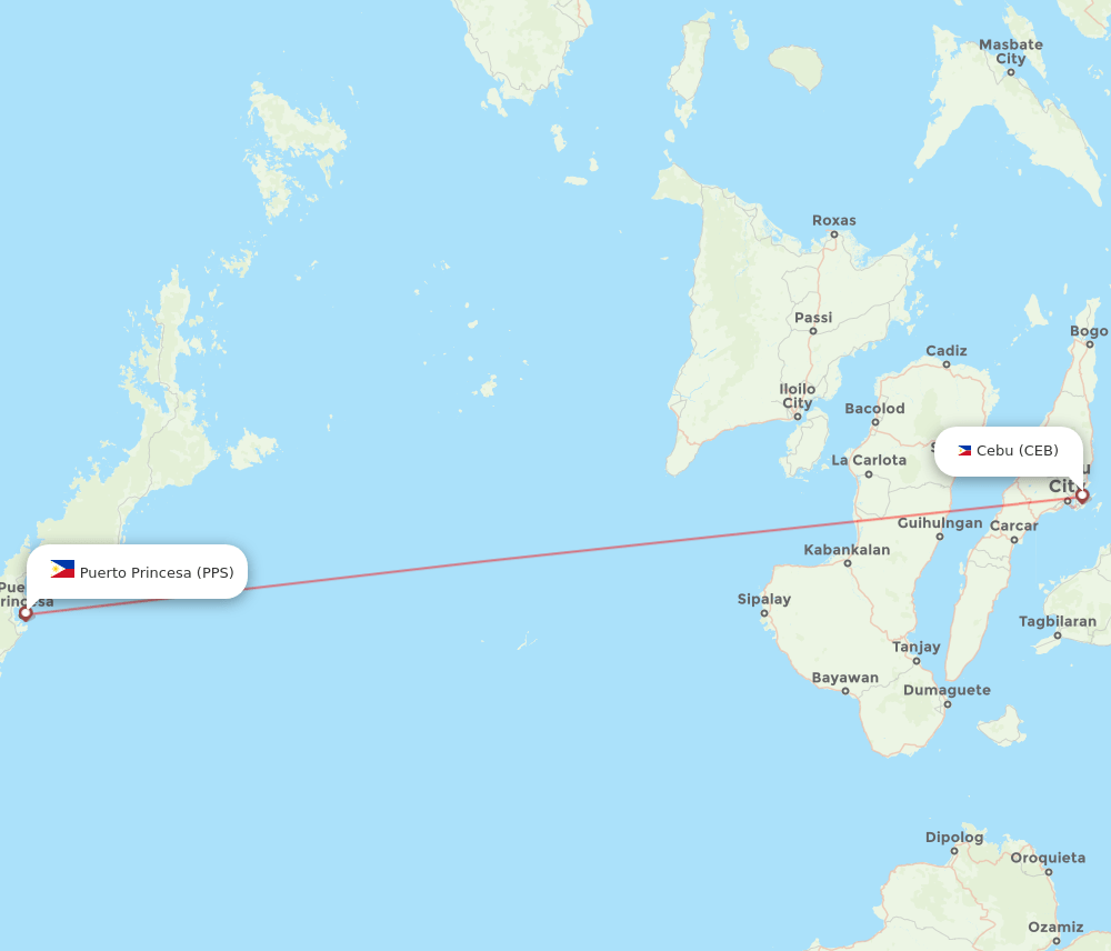 PPS-CEB flight routes