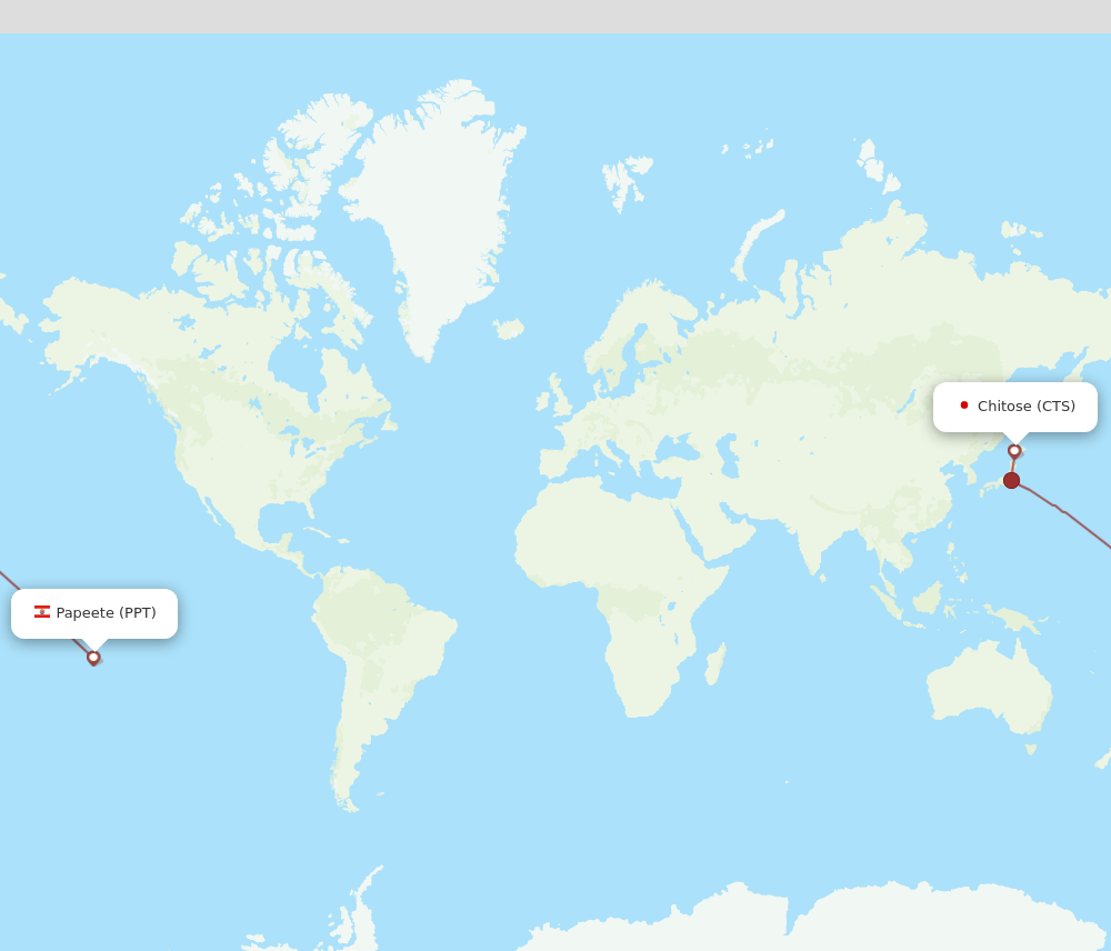 PPT-CTS flight routes