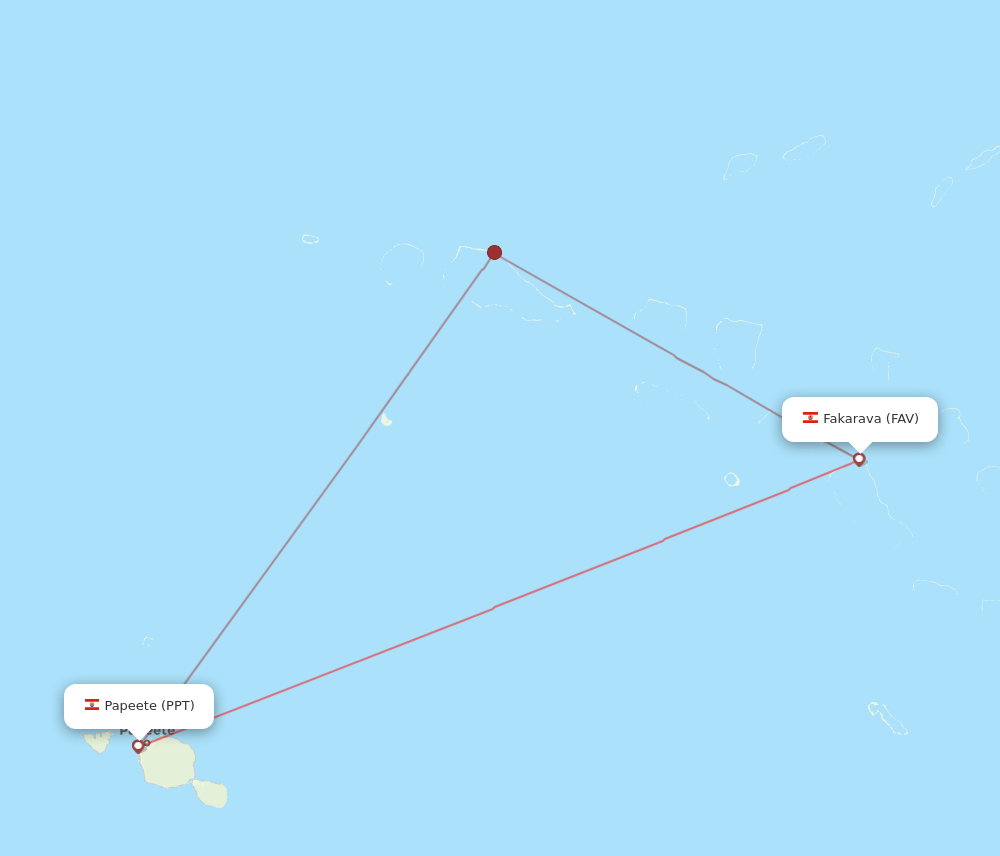 PPT-FAV flight routes